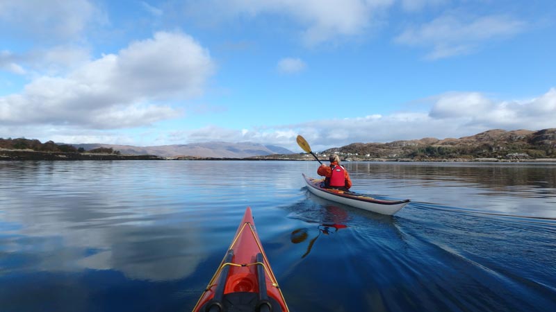 Sea kayaking near Kyle